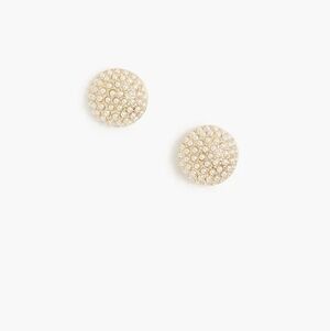 J. Crew Pearl Pave Stud Earrings